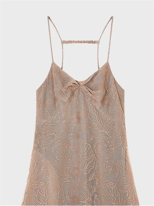 Abito lungo in tulle ricamato lurex EMPORIO ARMANI | EW004316TE20132M3016
